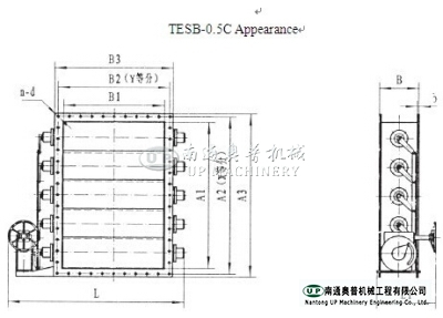 Louver Valve TESB-0.5C Shutter Manual Airflow Control Valve