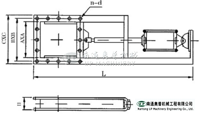 QTLY-0.1 Pneumatic Push Rod Plate Gate Valve