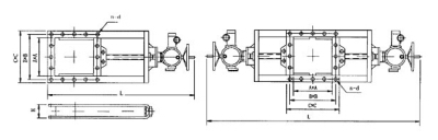 DLVD s-0.1 Electric One-way Plate Gate Valve, Electric Two-way Plate Gate Valve