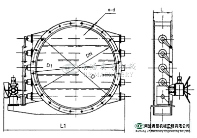 TJDB-0.5 (rotundity) jalousie electric air flow regulation valve